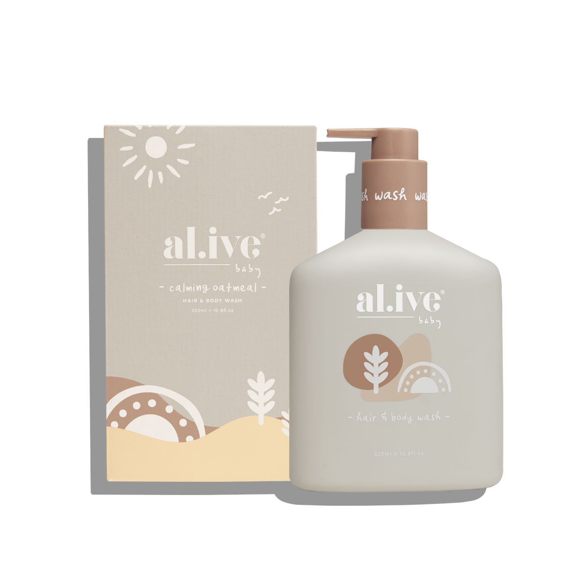 Al.ive Baby Hair and Body Wash in Calming Oat