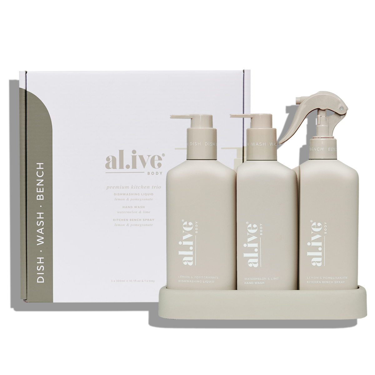Al.ive Kitchen Trio - Lemon & Pomegranate + Watermelon & Lime