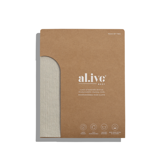 Al.ive Biodegradable Dish Cloth - pack of 2