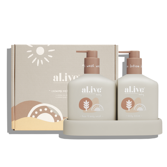 Al.ive Baby Hair and Body Duo in Calming Oatmeal